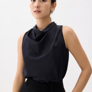 High Cowl Neck Top